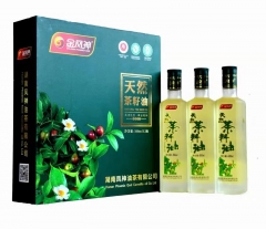 天然富硒基地油 茶籽油 300ml*3 3瓶装纸礼盒
