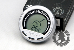 美国 西卡Xikar雪茄电子温湿度表 电子湿度计 中圆形便携温度表