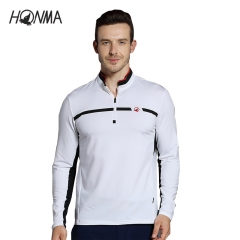 HONMA男装高尔夫衣服男士长袖打底衫秋季golf球T恤polo衫