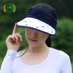 G-LIFE高尔夫球帽子女无顶遮阳大檐防晒帽时尚遮阳帽高尔夫女球帽